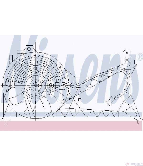 ПЕРКА ВЕНТИЛАТОРНА КЛИМАТИК MG MG ZR (2001-) 105 - NISSENS