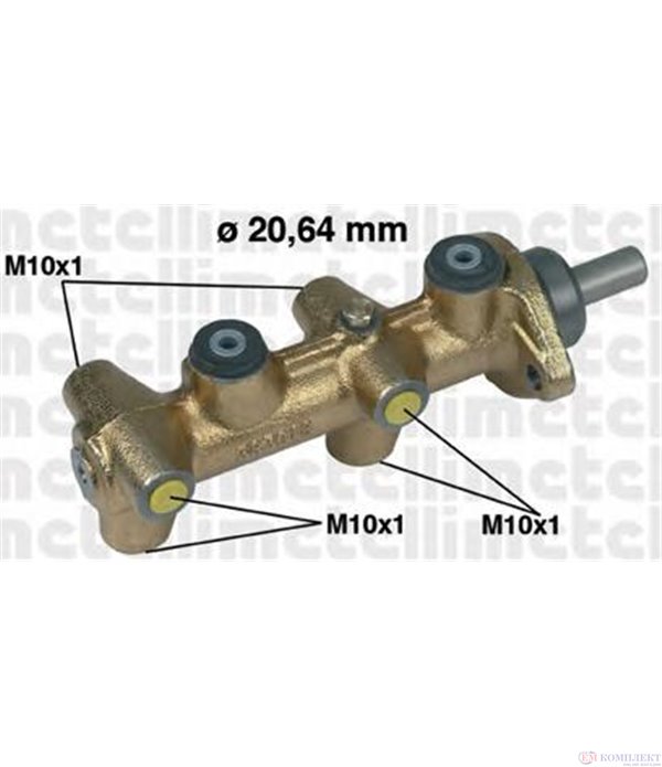 ПОМПА СПИРАЧНА VOLKSWAGEN SCIROCCO (1974-) 1.6 - METELLI