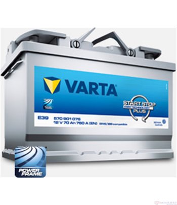 Varta Professional DC AGM LAD70 12V 70 Ah Batterie 