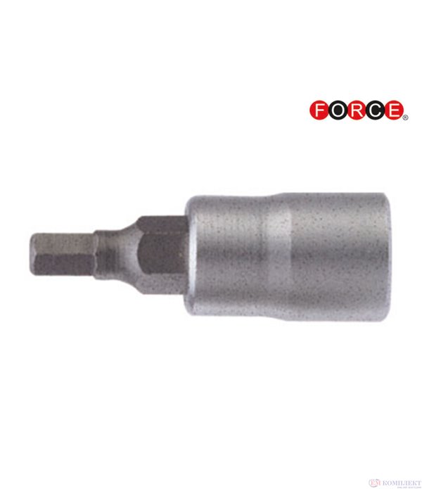 ВЛОЖКА 1/4'' НАКРАЙНИК ШЕСТОГРАМ 5 MM - FORCE