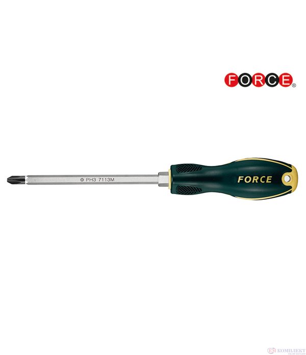 ОТВЕРТКА КРЪСТАТА ШЕСТОСТЕННО СТЕБЛО PH3 L150 - FORCE