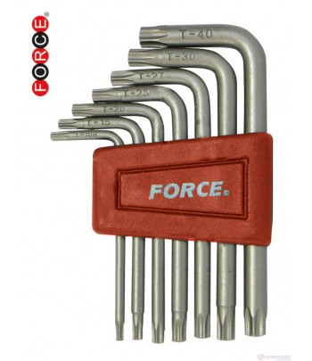 ШЕСТОГРАМИ Г-ОБРАЗНИ TORX (Т10-Т40)  7 БР. К-Т - FORCE