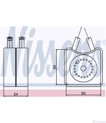 РАДИАТОР МАСЛЕН SKODA OCTAVIA COMBI (2004-) 1.9 TDI - NISSENS