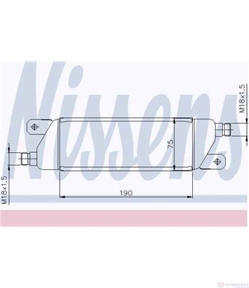 РАДИАТОР МАСЛЕН OPEL VECTRA A HATCHBACK (1988-) 2.0 i CAT - NISSENS