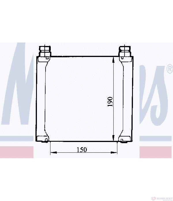 РАДИАТОР МАСЛЕН RENAULT TRAFIC (1989-) 2.1 D - NISSENS