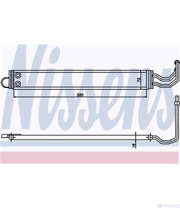 РАДИАТОР МАСЛЕН BMW 5 SERIES E61 TOURING (2004-) 520d - NISSENS