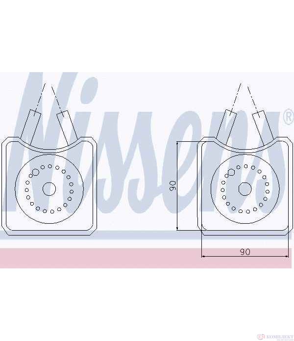 РАДИАТОР МАСЛЕН VOLKSWAGEN PASSAT (1988-) 1.9 TDI - NISSENS