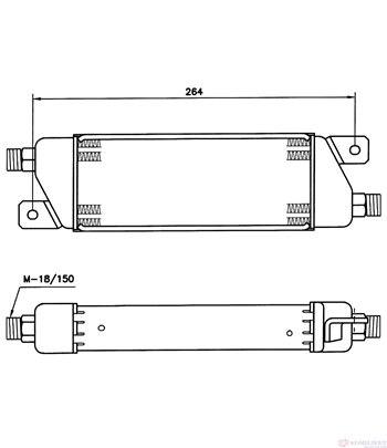 РАДИАТОР МАСЛЕН OPEL VECTRA A (1988-) 2.0 i 16V 4x4 - NRF