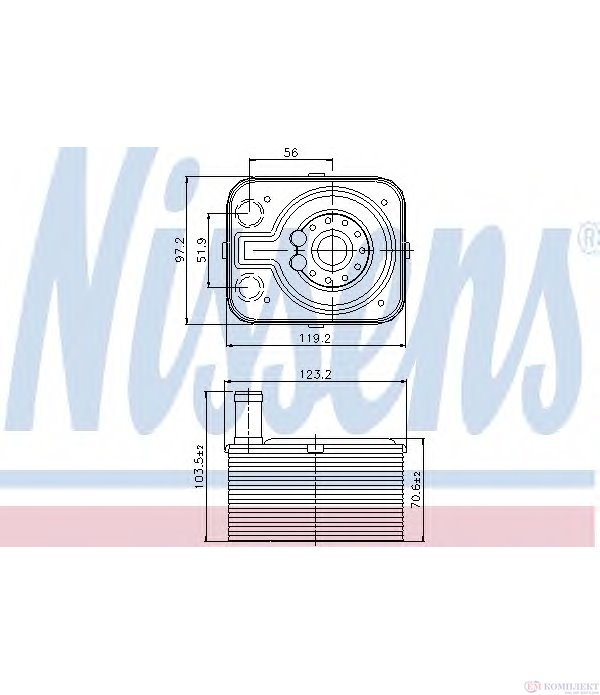 РАДИАТОР МАСЛЕН AUDI A3 SPORTBACK (2004-) 3.2 V6 quattro - NISSENS