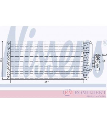 ИЗПАРИТЕЛ КЛИМАТИК MAN TGA (2000-) 26.310 FDAK - NISSENS