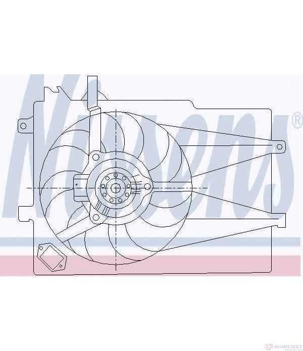 ПЕРКА ВЕНТИЛАТОРНА FIAT ALBEA (1996-) 1.2 - NISSENS