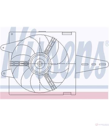 ПЕРКА ВЕНТИЛАТОРНА FIAT MAREA WEEKEND (1996-) 1.6 100 16V - NISSENS