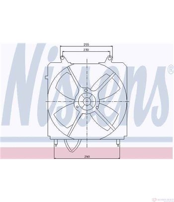 ПЕРКА ВЕНТИЛАТОРНА TOYOTA CAMRY (1996-) 3.0 24V - NISSENS