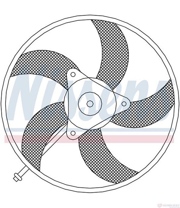 ПЕРКА ВЕНТИЛАТОРНА VOLKSWAGEN POLO (1992-) 1.4 D - NISSENS