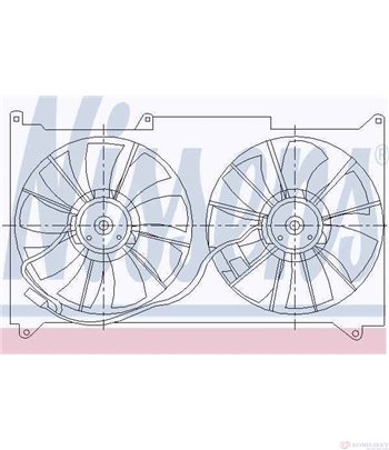 ПЕРКА ВЕНТИЛАТОРНА LEXUS GS 300 (1997-) 3.0 - NISSENS
