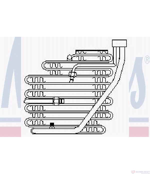 ИЗПАРИТЕЛ КЛИМАТИК MITSUBISHI COLT III (1986-) 1.8 GTi 16V - NISSENS