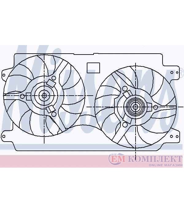 ПЕРКА ВЕНТИЛАТОРНА LANCIA KAPPA SW (1996-) 2.4 JTD - NISSENS