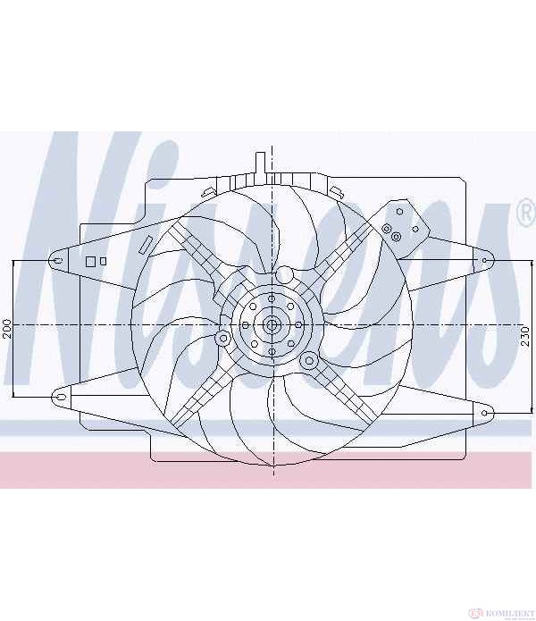 ПЕРКА ВЕНТИЛАТОРНА ALFA ROMEO GT (2003-) 2.0 JTS - NISSENS