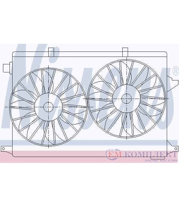 ПЕРКА ВЕНТИЛАТОРНА ALFA ROMEO SPIDER (2006-) 2.4 JTDM - NISSENS