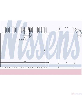 ИЗПАРИТЕЛ КЛИМАТИК ALFA ROMEO 146 (1994-) 2.0 16V T.S. - NISSENS