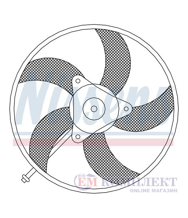 ПЕРКА ВЕНТИЛАТОРНА SEAT CORDOBA (2002-) 1.2 - NISSENS