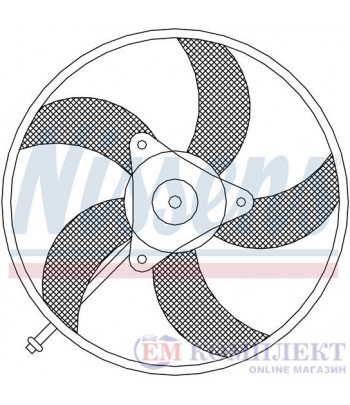 ПЕРКА ВЕНТИЛАТОРНА SKODA FABIA COMBI (2000-) 1.2 - NISSENS