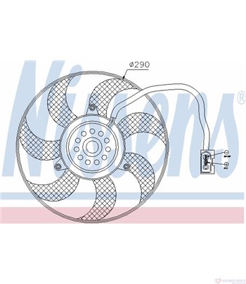 ПЕРКА ВЕНТИЛАТОРНА SKODA FABIA COMBI (2000-) 1.2 - NISSENS