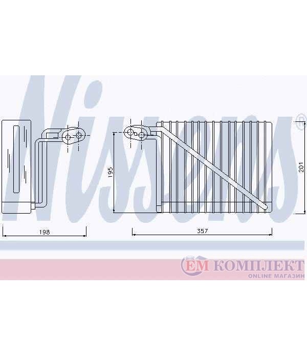ИЗПАРИТЕЛ КЛИМАТИК VOLKSWAGEN PASSAT (2000-) 2.3 V5 4motion - NISSENS