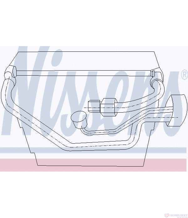 ИЗПАРИТЕЛ КЛИМАТИК VOLVO V40 COMBI (1995-) 1.6 - NISSENS