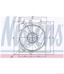 ПЕРКА ВЕНТИЛАТОРНА VOLVO S40 I (1995-) 1.8 - NISSENS
