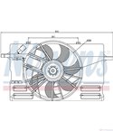 ПЕРКА ВЕНТИЛАТОРНА VOLVO C30 (2006-) T5 - NISSENS