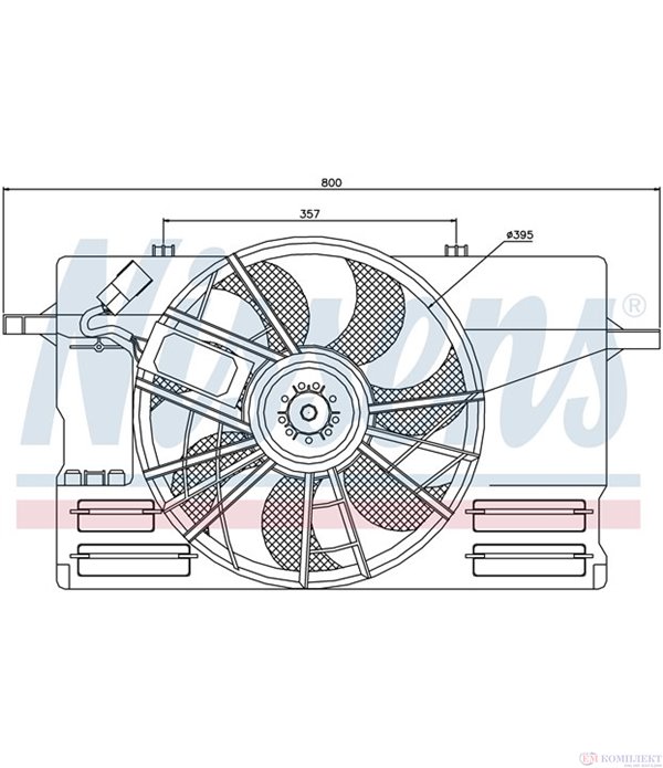 ПЕРКА ВЕНТИЛАТОРНА VOLVO C30 (2006-) T5 - NISSENS