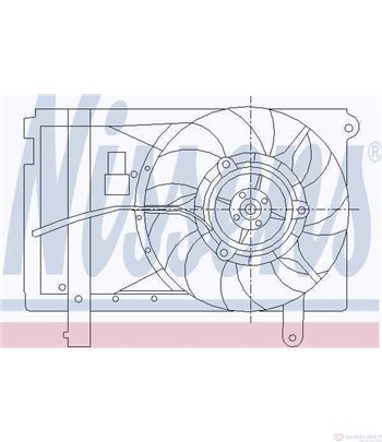 ПЕРКА ВЕНТИЛАТОРНА CHEVROLET AVEO SEDAN (2005-) 1.2 - NISSENS