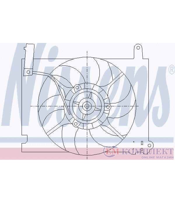 ПЕРКА ВЕНТИЛАТОРНА CHEVROLET AVEO SEDAN (2005-) 1.2 - NISSENS