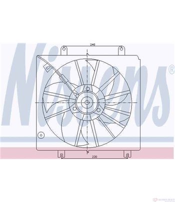 ПЕРКА ВЕНТИЛАТОРНА HONDA CR V (1995-) 2.0 16V - NISSENS