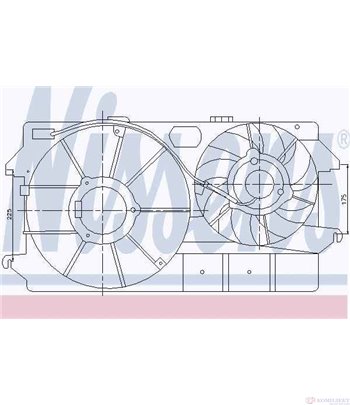 ПЕРКА ВЕНТИЛАТОРНА FORD TOURNEO CONNECT (2002-) 1.8 Di - NISSENS