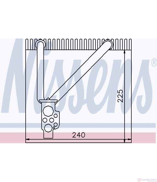 ИЗПАРИТЕЛ КЛИМАТИК VOLKSWAGEN PASSAT (2005-) 1.6 - NISSENS