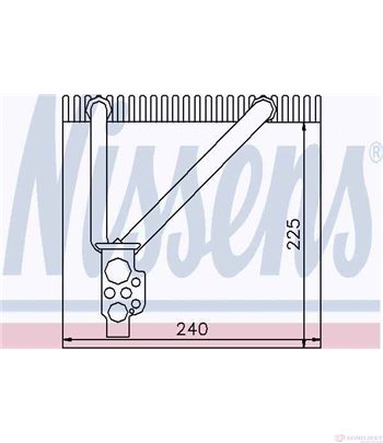 ИЗПАРИТЕЛ КЛИМАТИК VOLKSWAGEN EOS (2006-) 3.2 V6 - NISSENS
