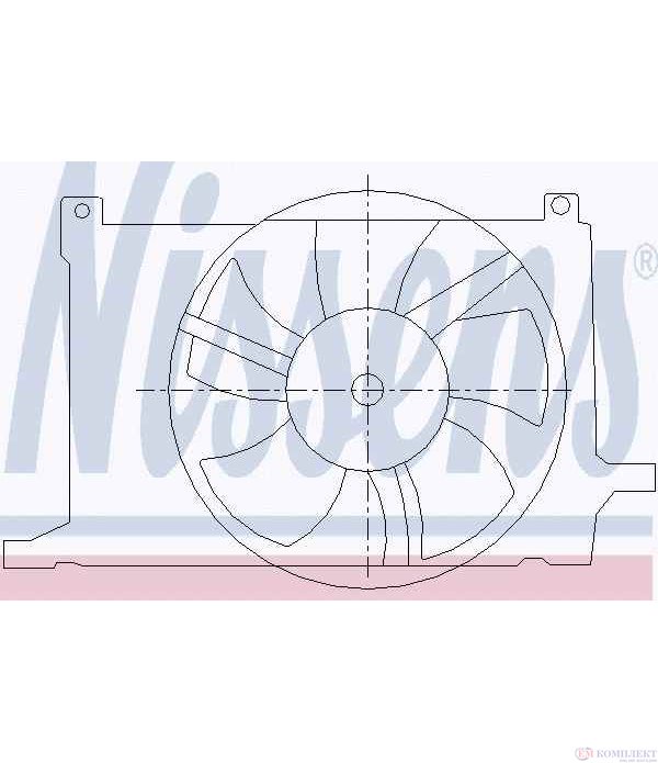ПЕРКА ВЕНТИЛАТОРНА OPEL CORSA B (1993-) 1.6 GSI 16V - NISSENS