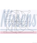 ПЕРКА ВЕНТИЛАТОРНА OPEL ASTRA F (1991-) 1.8 i 16V - NISSENS
