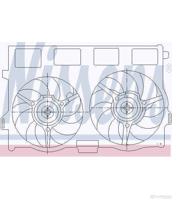ПЕРКА ВЕНТИЛАТОРНА JAGUAR XK 8 CONVERTIBLE (1996-) 4.0 - NISSENS