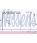 ИЗПАРИТЕЛ КЛИМАТИК VOLKSWAGEN GOLF VI (2008-) 1.6 BiFuel - NISSENS