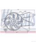 ПЕРКА ВЕНТИЛАТОРНА FORD MONDEO III (2000-) 2.0 16V - NISSENS