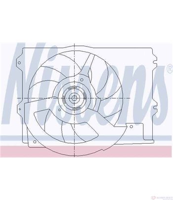 ПЕРКА ВЕНТИЛАТОРНА ROVER 200 COUPE (1992-) 216 - NISSENS