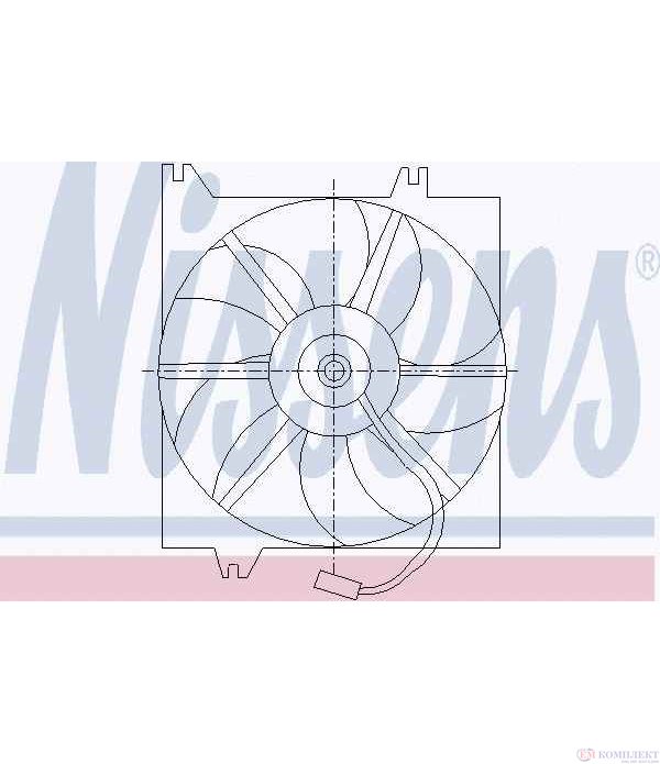 ПЕРКА ВЕНТИЛАТОРНА HYUNDAI ACCENT II (2000-) 1.5 CRDi - NISSENS