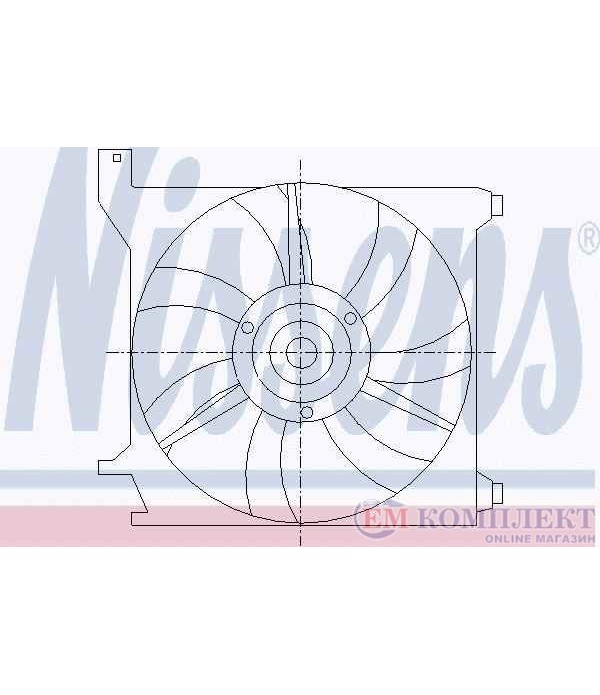 ПЕРКА ВЕНТИЛАТОРНА KIA CERATO (2004-) 2.0 CRDi - NISSENS