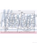 ПЕРКА ВЕНТИЛАТОРНА FORD MONDEO III (2000-) 2.0 16V TDDiTDCi - NISSENS
