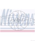 ПЕРКА ВЕНТИЛАТОРНА RENAULT TWINGO (1993-) 1.2 - NISSENS