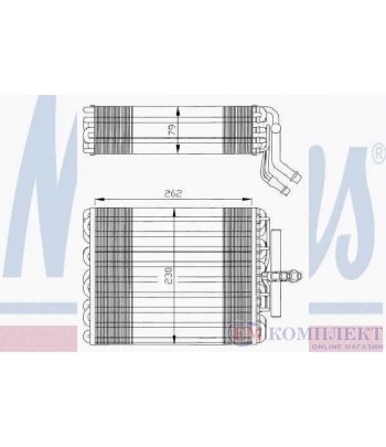 ИЗПАРИТЕЛ КЛИМАТИК CITROEN XANTIA BREAK (1995-) 1.9 SD - NISSENS