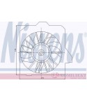 ПЕРКА ВЕНТИЛАТОРНА CHRYSLER VOYAGER III (2000-) 2.4 - NISSENS